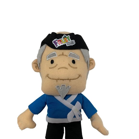 Fruit Ninja Plush Stuffed Doll Toy Old Man Karate Half Brick 9.5 in Tall - Picture 2 of 4